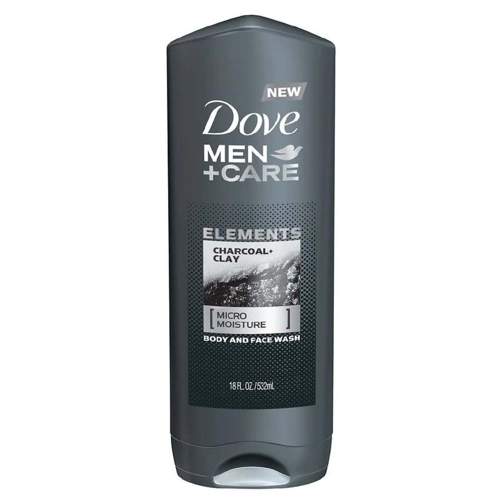 Dove Men+Care Elements Charcoal + Clay Body and Face Wash - 18 fl oz